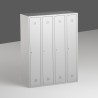 FOUR-DOOR WARDROBE WITH SHELF AND HOOKS