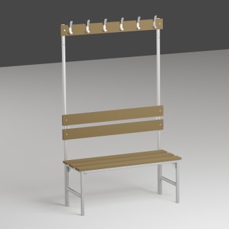 BENCH WITH BACK SUPPORT AND...